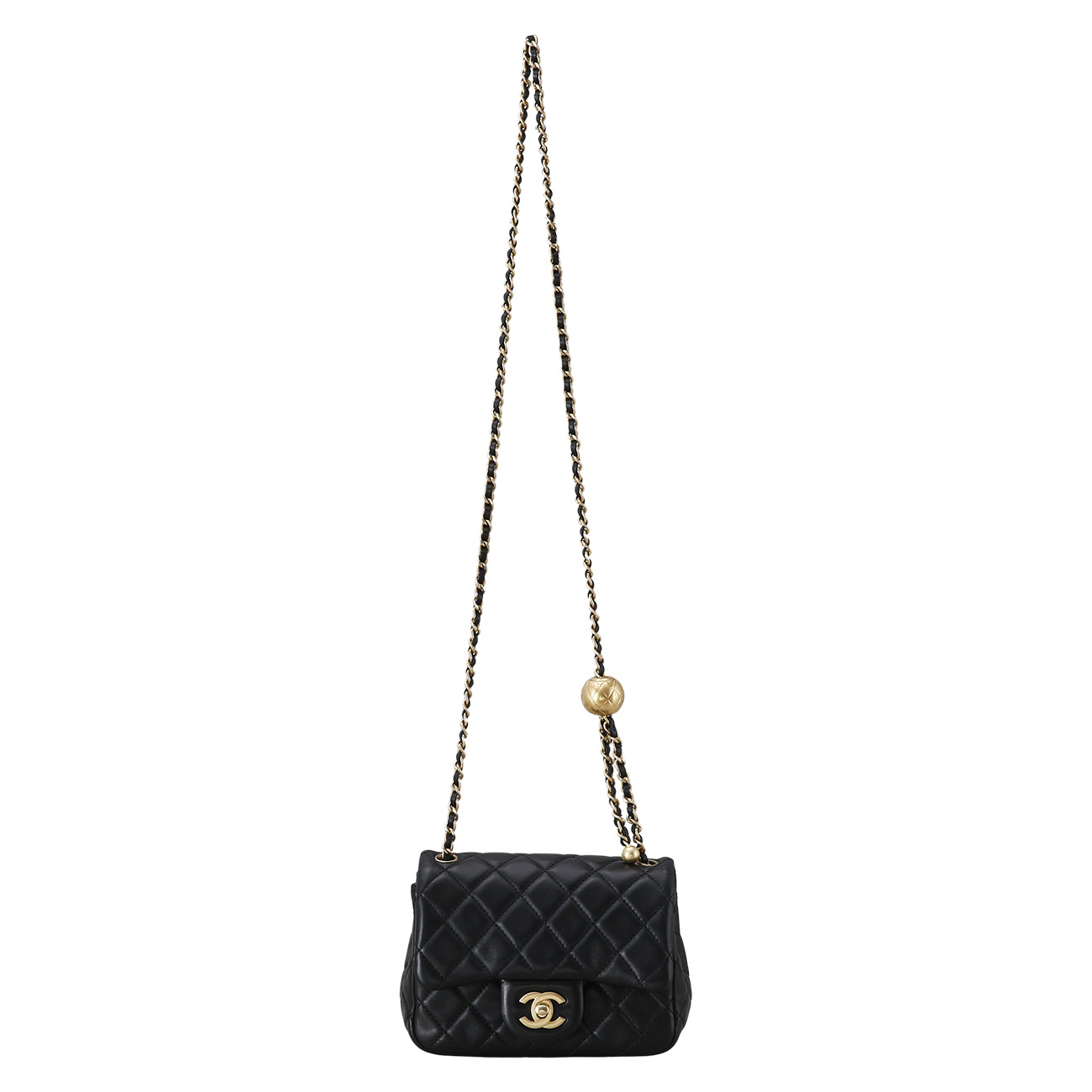 CHANEL(USED)샤넬 클래식 쁘띠삭 골드볼