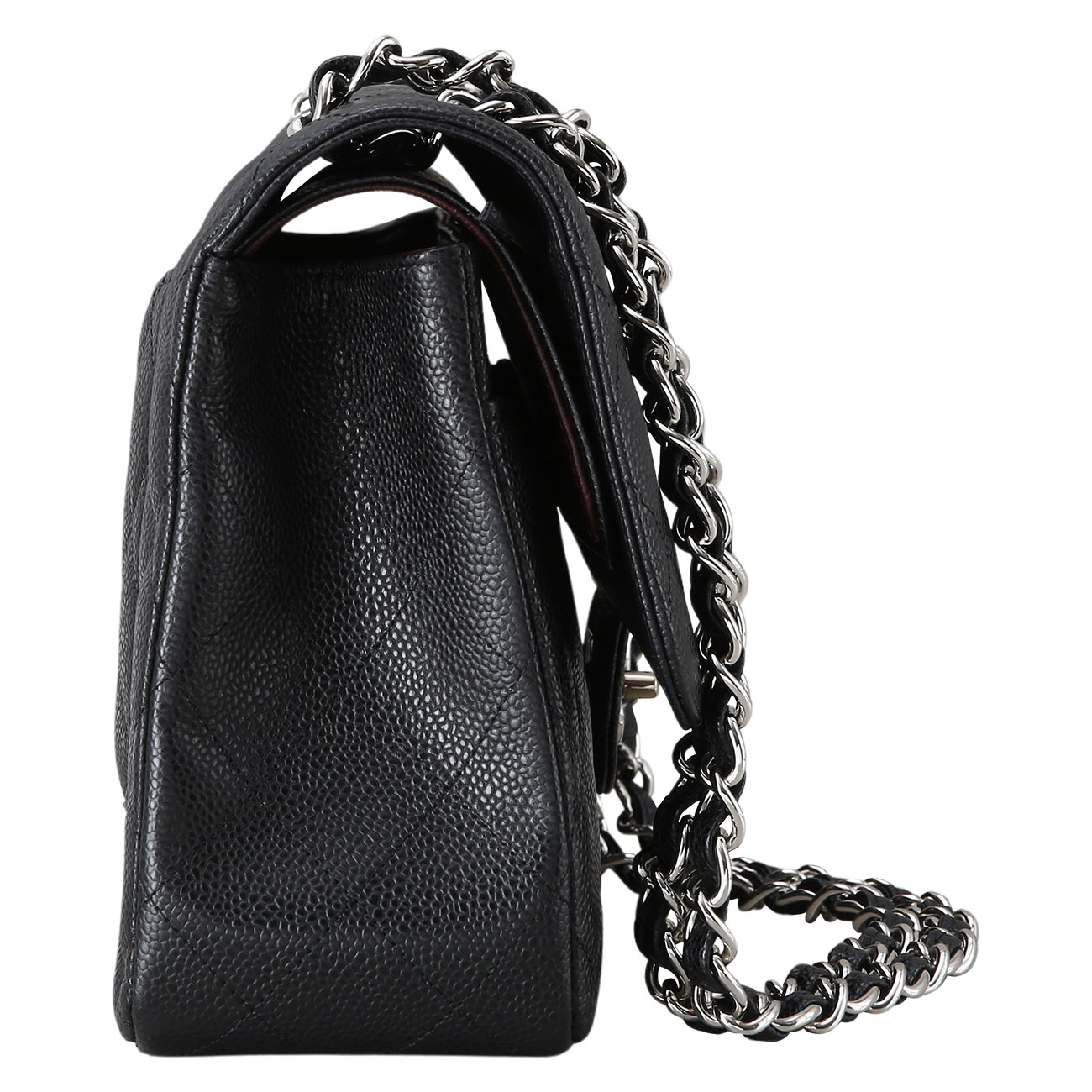 CHANEL(USED)샤넬 클래식 캐비어 점보 블랙