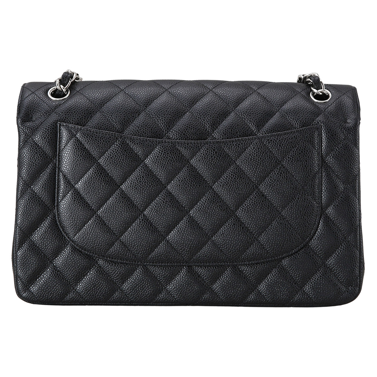 CHANEL(USED)샤넬 클래식 캐비어 점보 블랙