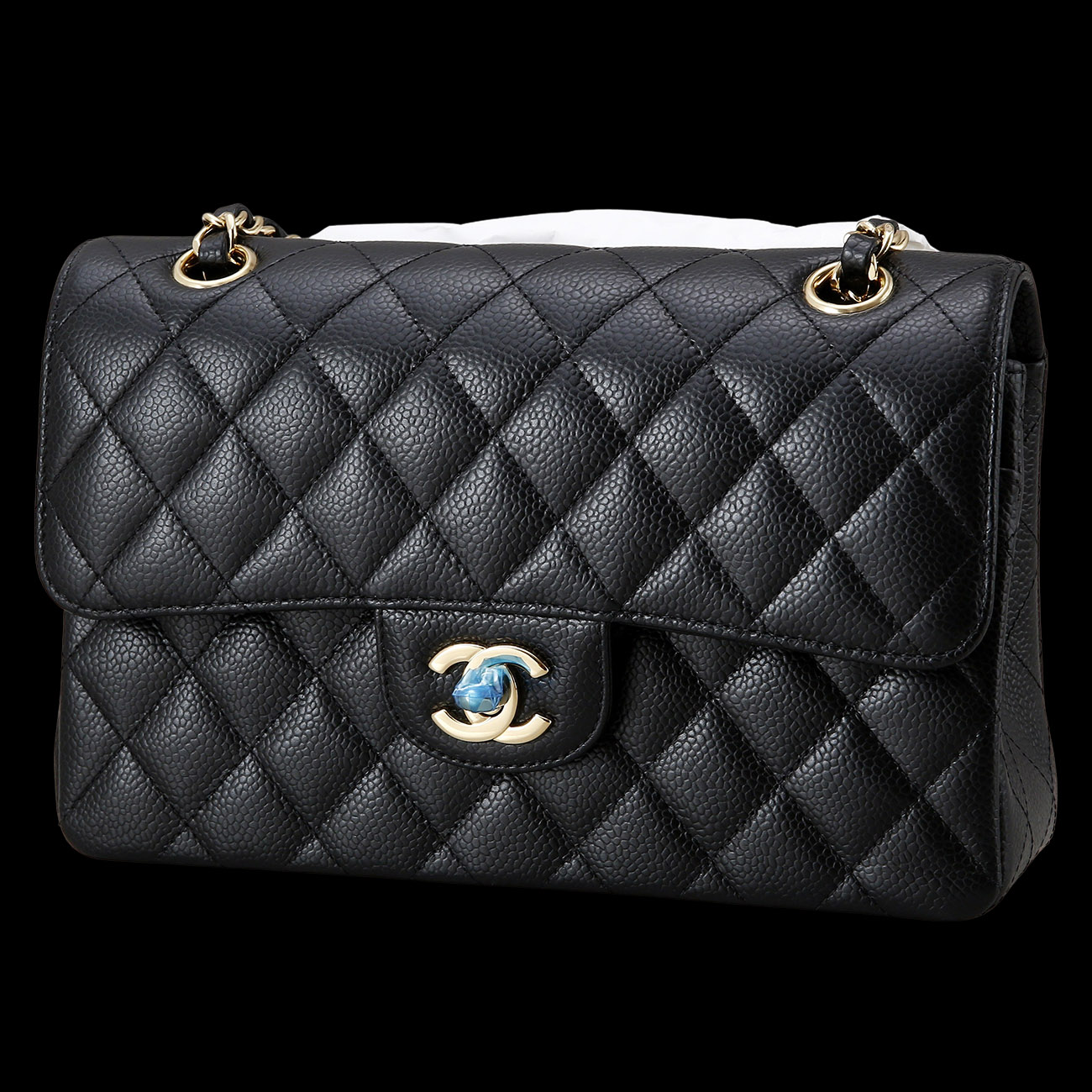 CHANEL(USED)샤넬 클래식 캐비어 스몰 블랙