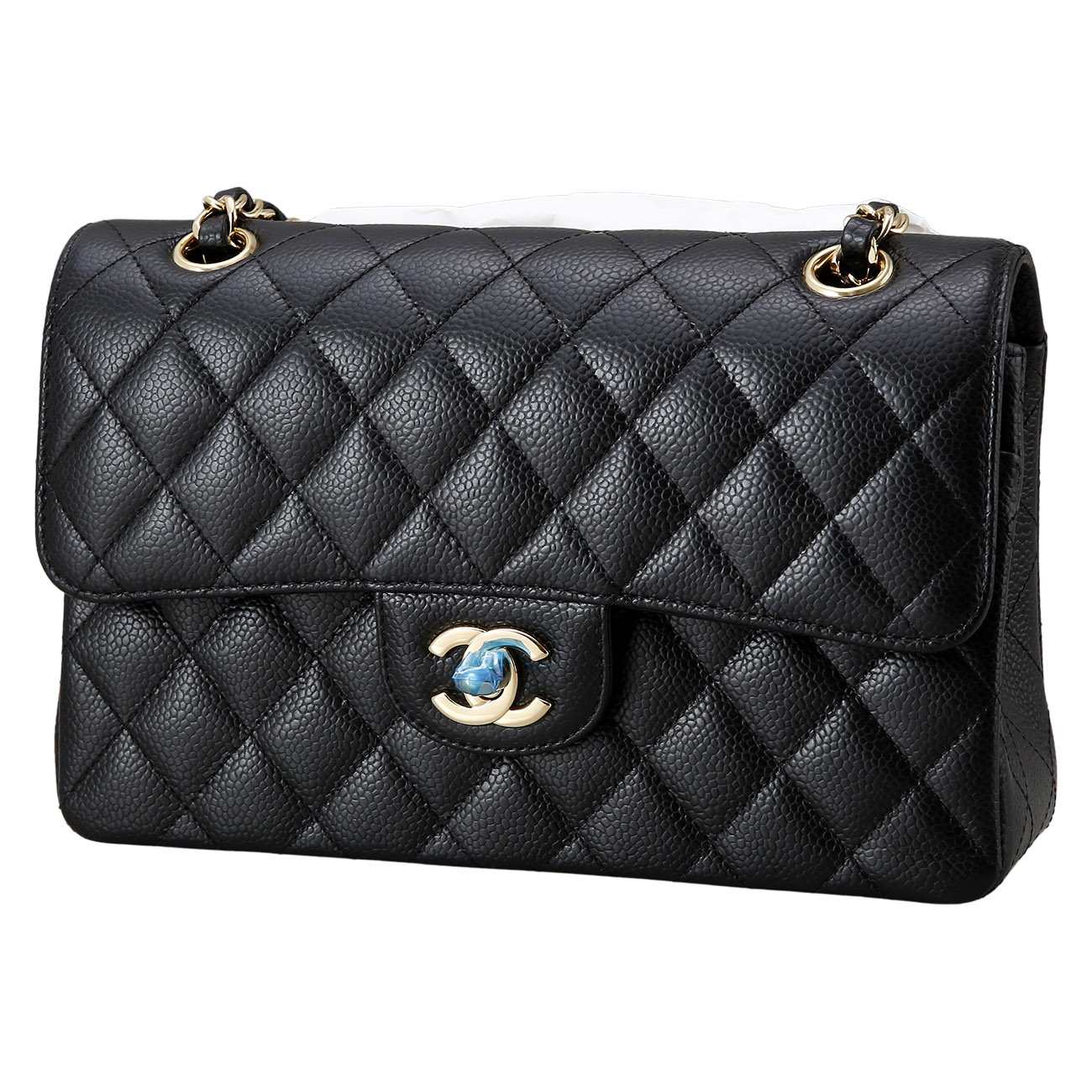 CHANEL(USED)샤넬 클래식 캐비어 스몰 블랙