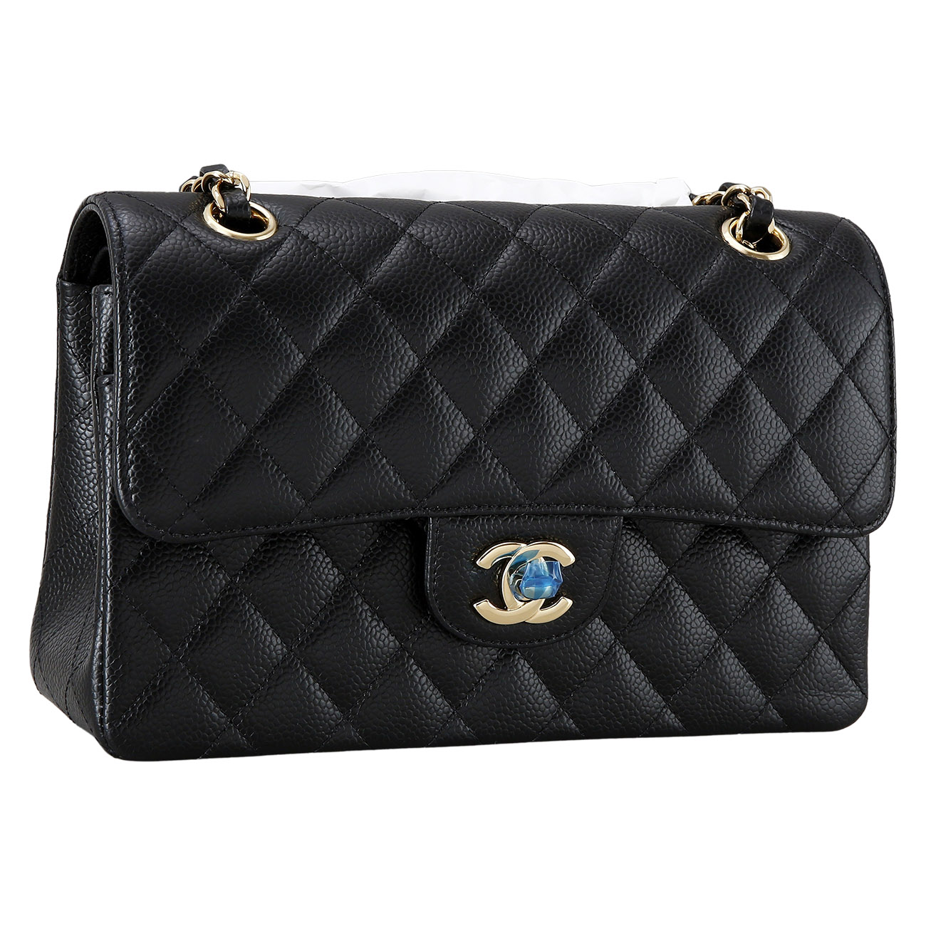 CHANEL(USED)샤넬 클래식 캐비어 스몰 블랙
