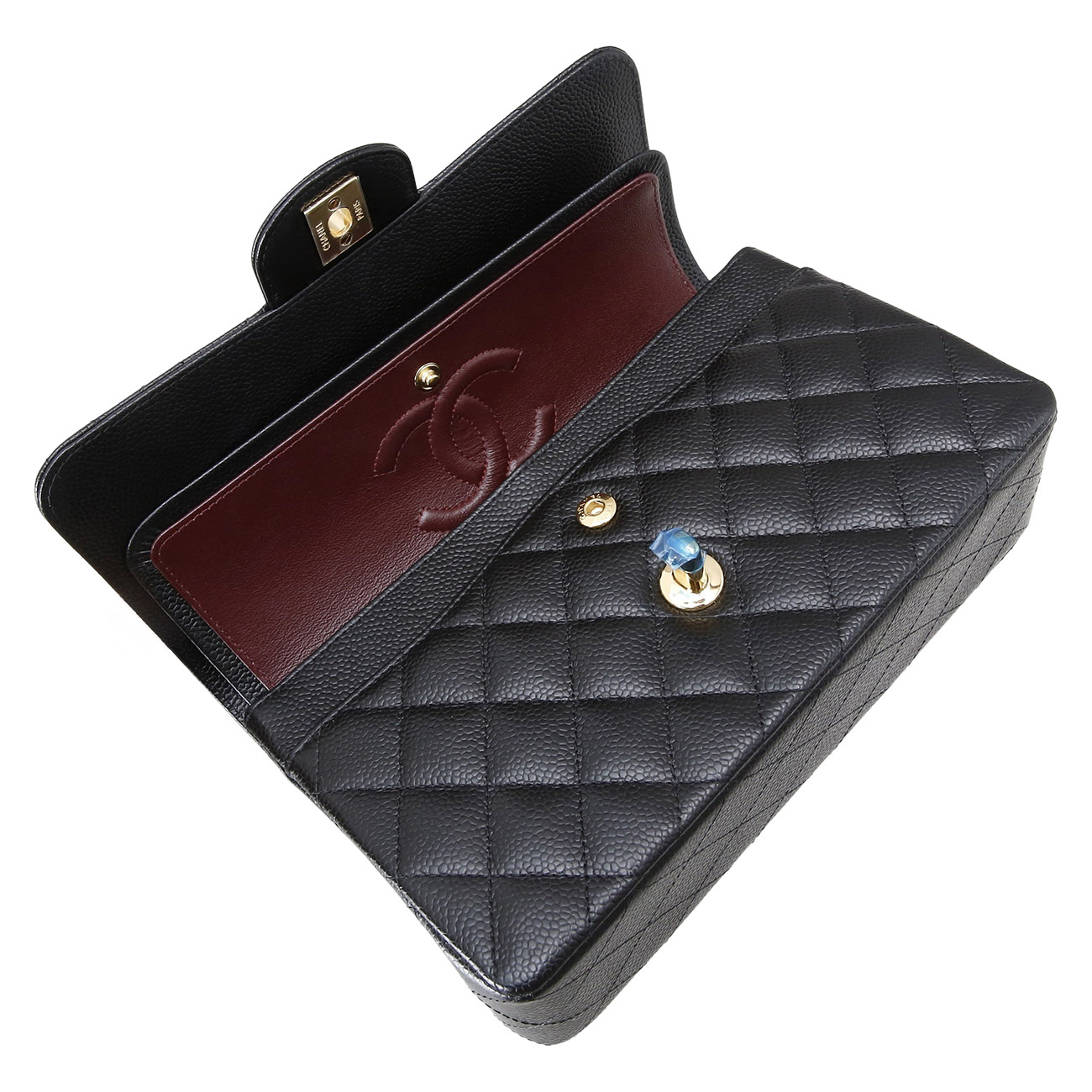 CHANEL(USED)샤넬 클래식 캐비어 스몰 블랙