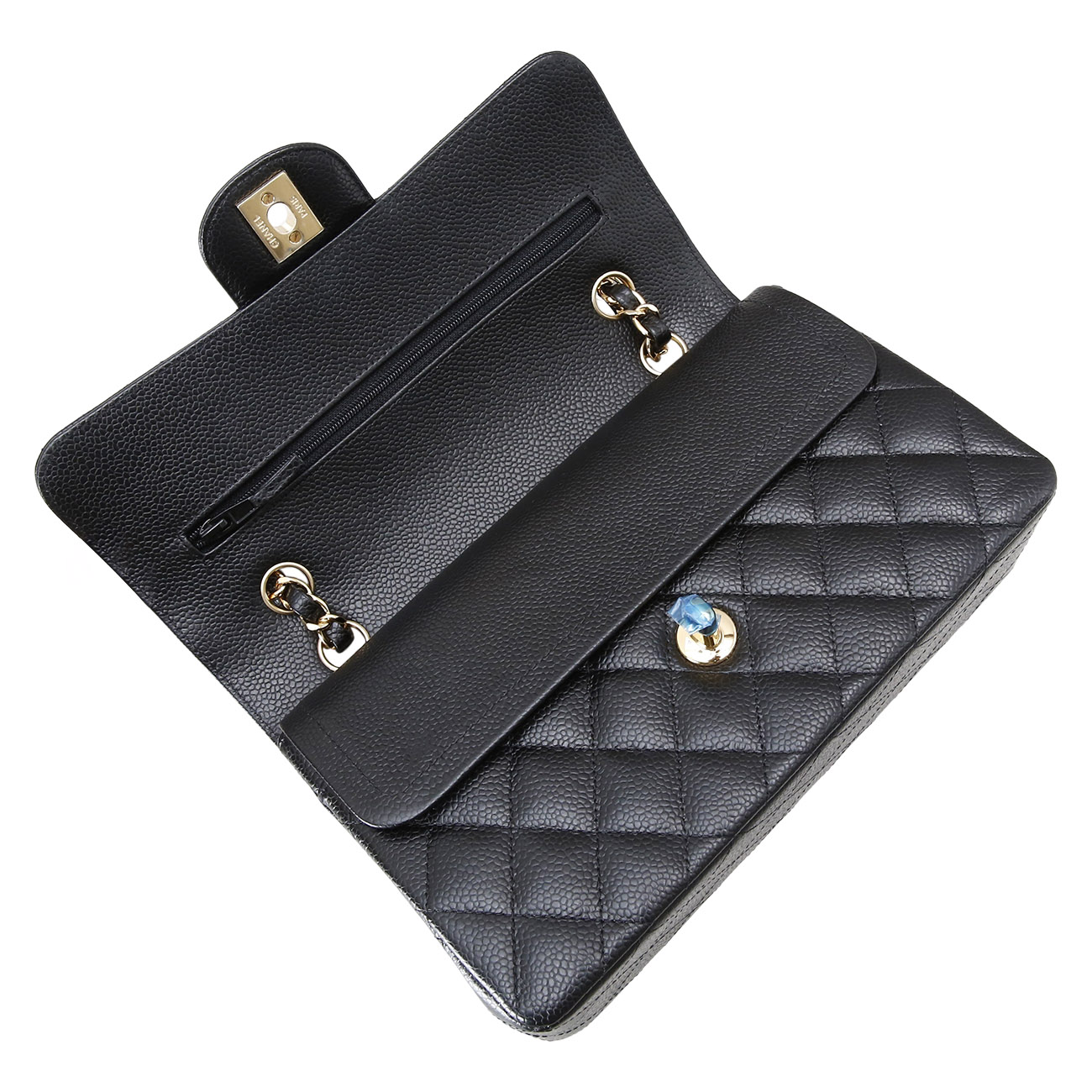 CHANEL(USED)샤넬 클래식 캐비어 스몰 블랙